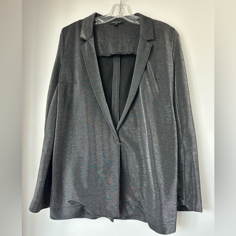 Topshop grey sparkle blazer